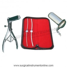 Hegar Uterine Dilator Set of 2 Pieces 3-4 5-6 , Mathieu Speculum, Collin Speculum Large,Medium,Small